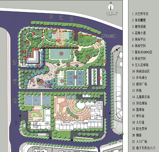 廣場景觀設(shè)計方案總平面圖