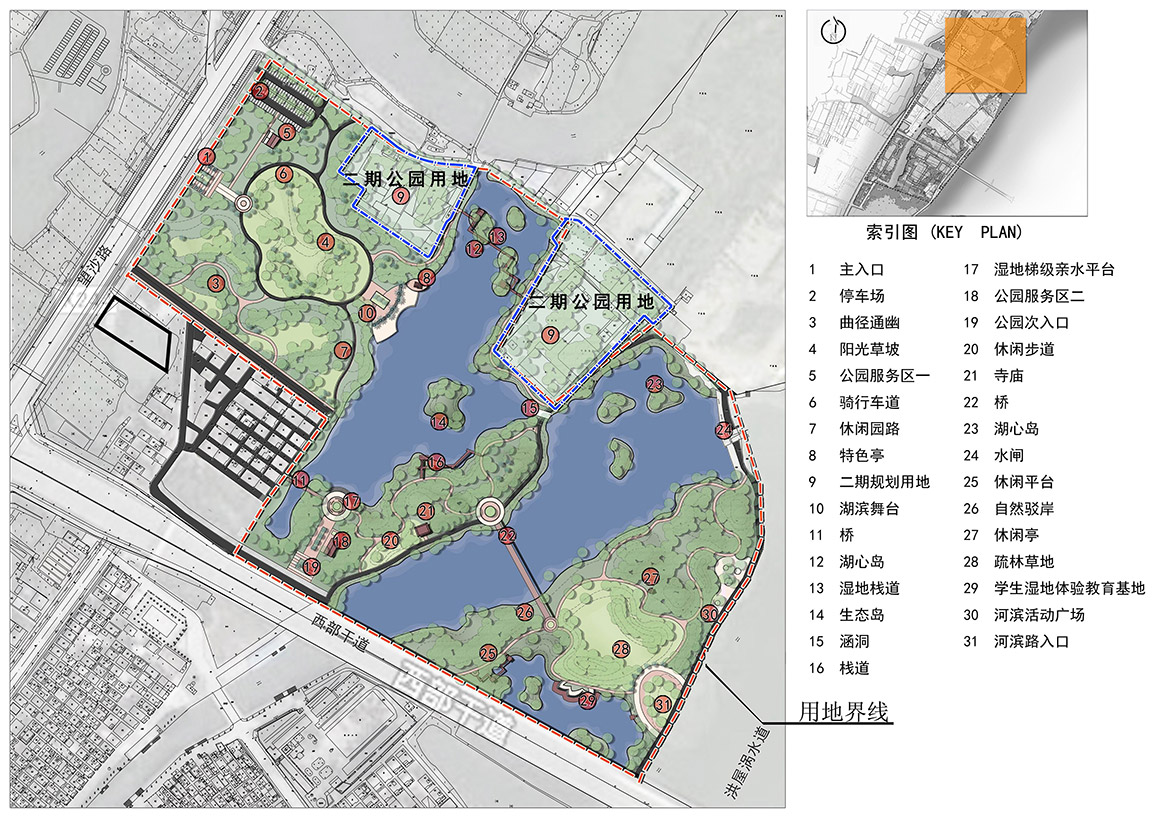 梅沙村濕地公園規(guī)劃設(shè)計(jì)總平面圖